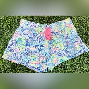 Lilly Pulitzer Knit Pajama Shorts Ocean Commotion